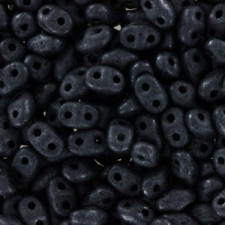 Matubo MiniDuo Perlen 4x2.5mm Matte - hematite